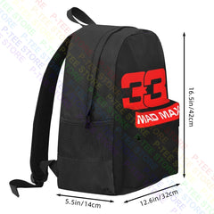 Mad Maxs Verstappen Backpack Gym Tote Bag Large Capacity