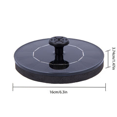 Solar Bird Bath Fountain Pump with 7 Nozzles Stand