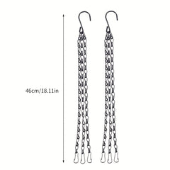 3 4pcs Hanging Baskets Chains 35 56 Cm 3 Leads Hanging Chains Flower Pot Hanger