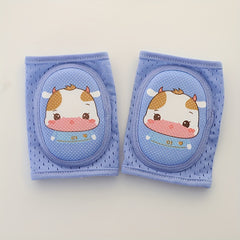 Adjustable Knee & Elbow Pads for Crawling in Pink Navy