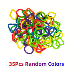 70pcs Geometric Buckle Chain Building Toys for Cognitive Development