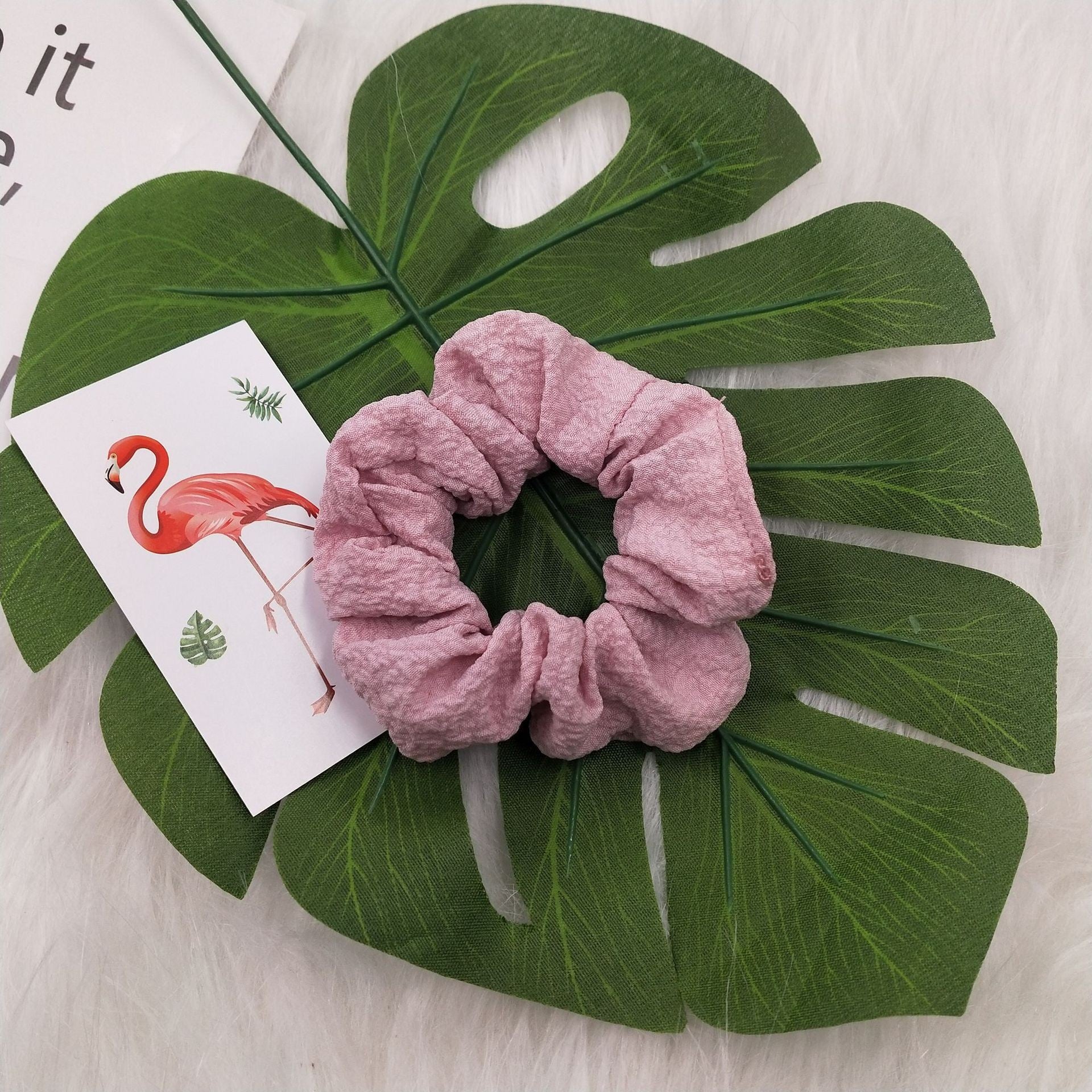 Large Iridescent Colorful Hair Scrunchies Women Retro Accessories