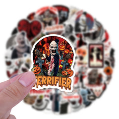 55 Terrifier Cartoon Sticker Pack for Laptops Water Bottles