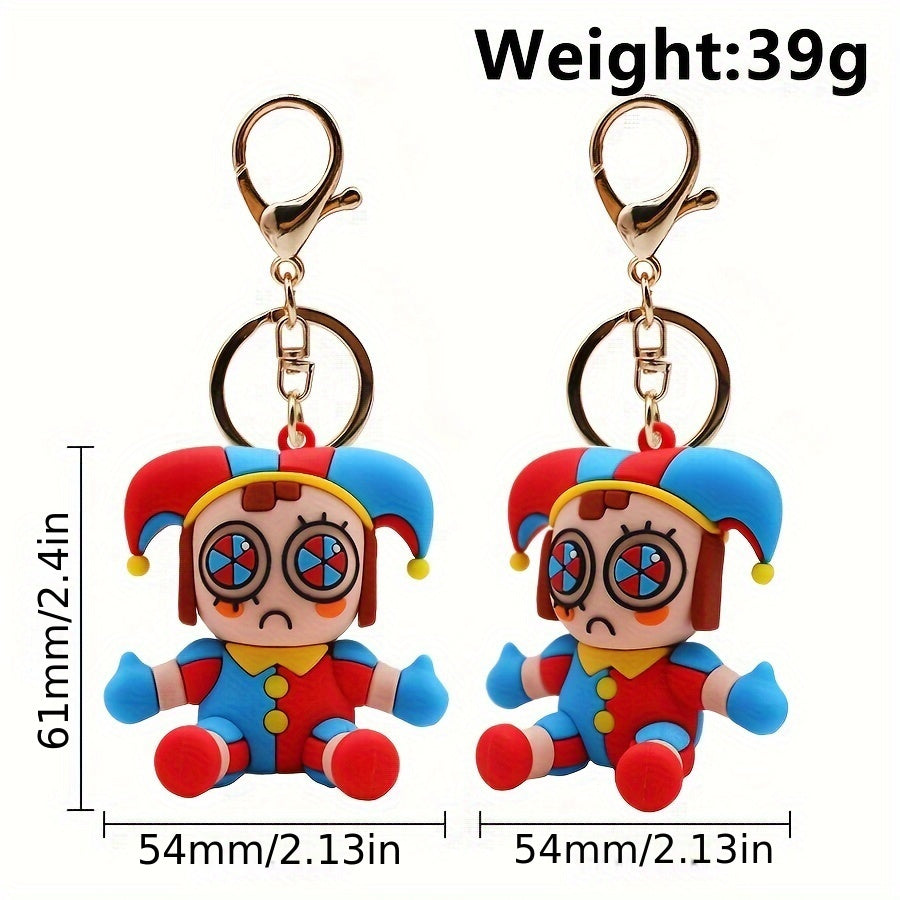 Cartoon Pendant Keychain for Car Keys Backpacks Wallets
