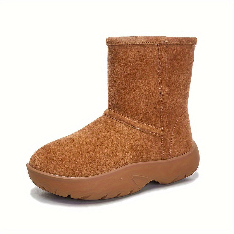 Women's Non slip Warm Snow Boots Thickened Comfortable Height Increasing Shoes
