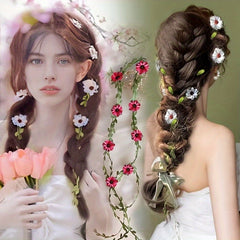 Retro Forest Style Flower Vine Hair Tie