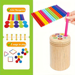 Wooden 3 in 1 Sorting Cup Game for Kids
