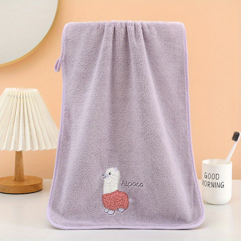 2pcs Embroidered Hand Towel Set Soft Skin-friendly Face Towel