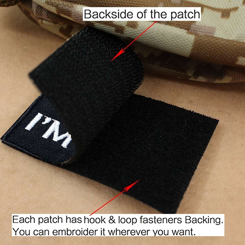 Sorry I'm Late Embroidered Morale Patches With Hook And Loop