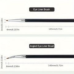 Angled Eye Liner Brush Synthetic Hair Eyeliner Makeup Small Concealer Tool