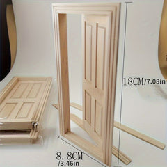 1 12 Dollhouse DIY Mini Door And Window Raw Materials Model Accessories