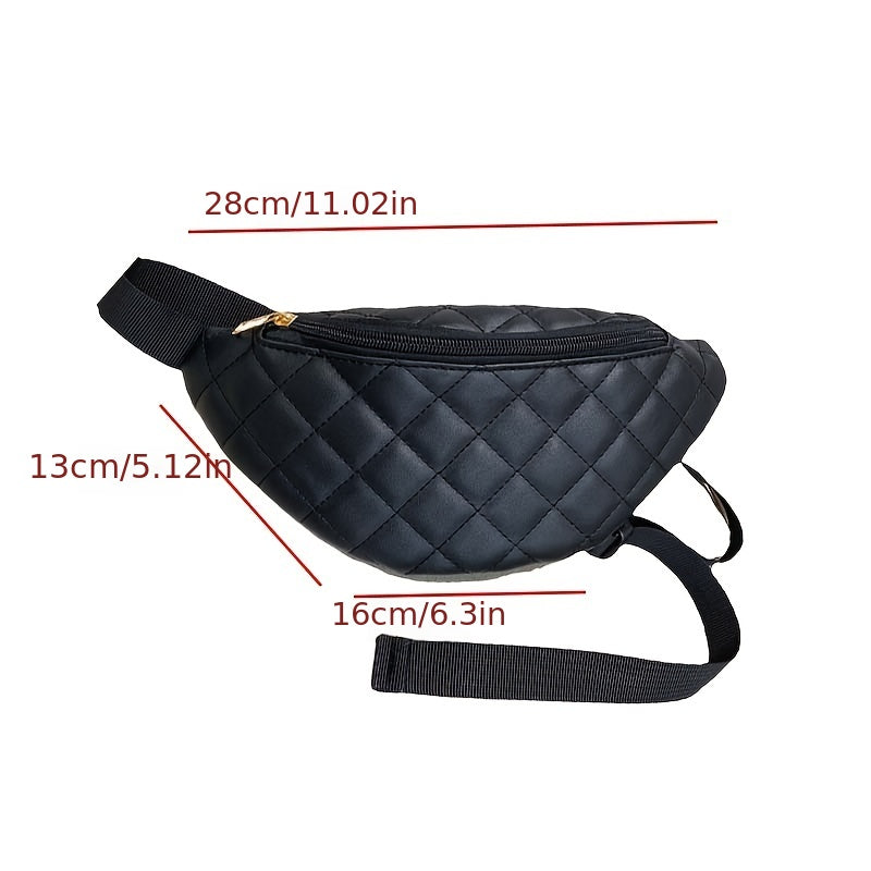 Women's PU Leather Waist Bag Casual Chest Bag