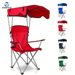 Portable Camping Chair with Sunshade for Adults Perfect for Outdoor Activities