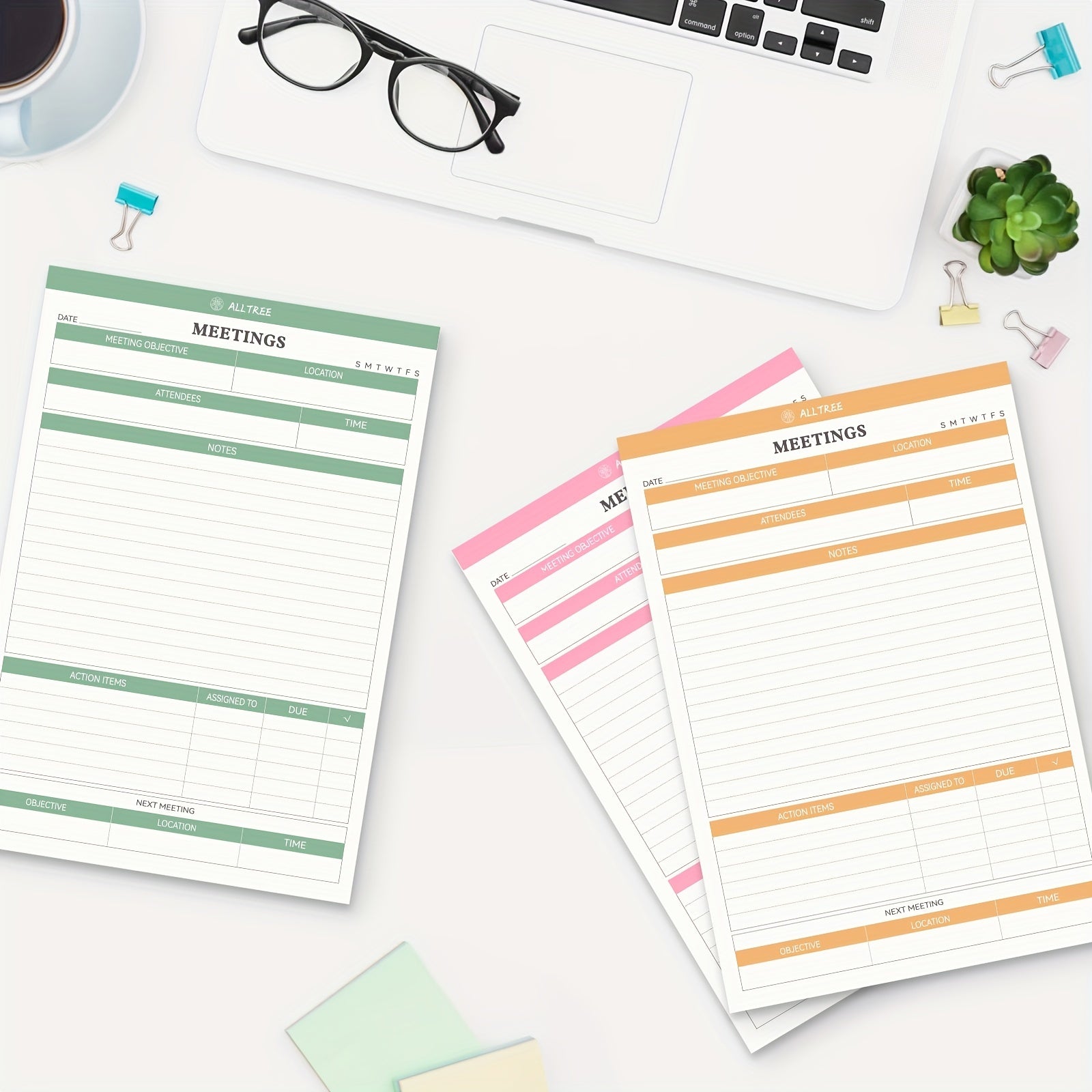 3 Packs Meeting Notes Notepad For Work Meeting Planner Organizer For Office