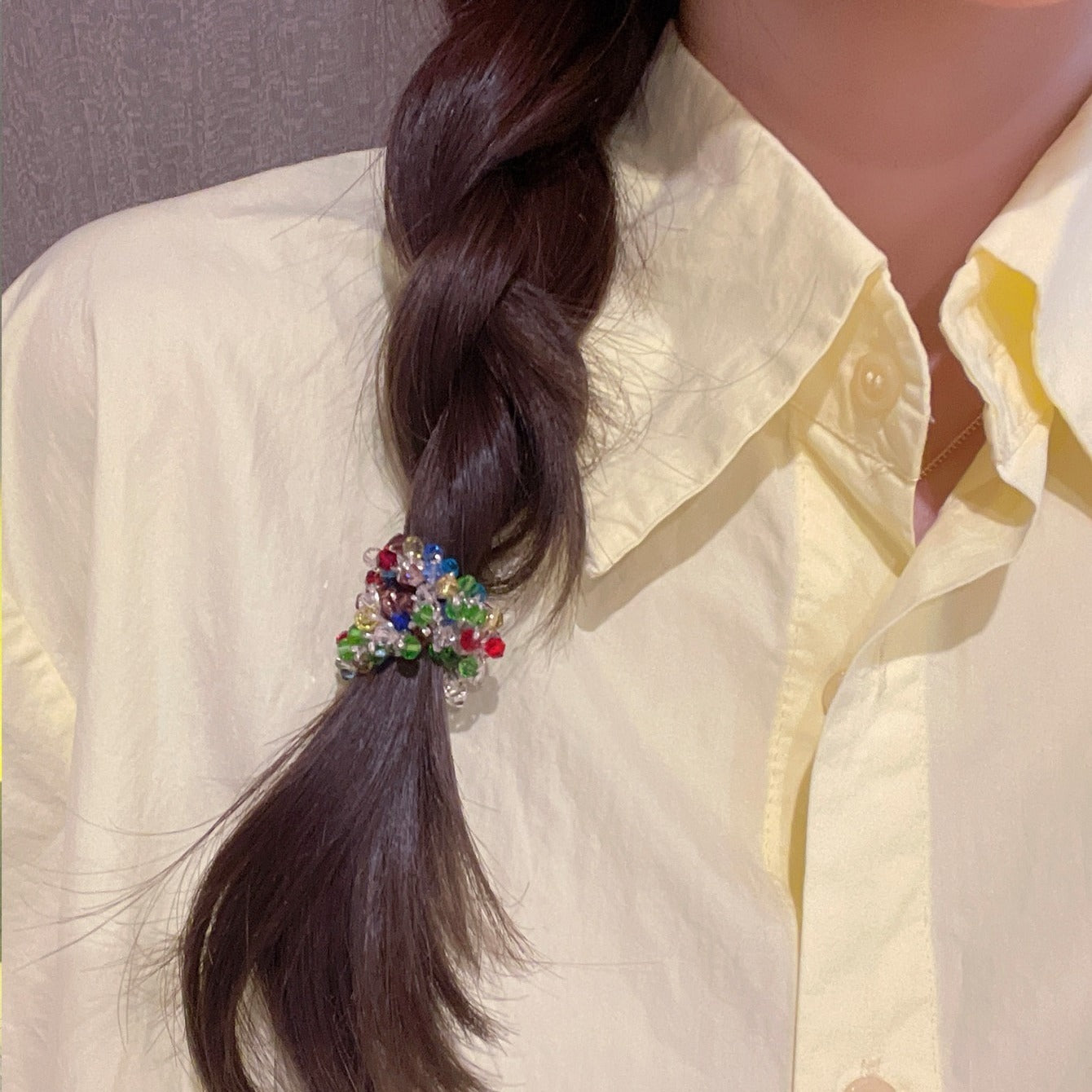 Colorful Crystal Headband Retro Hair Tie Hair Accessories