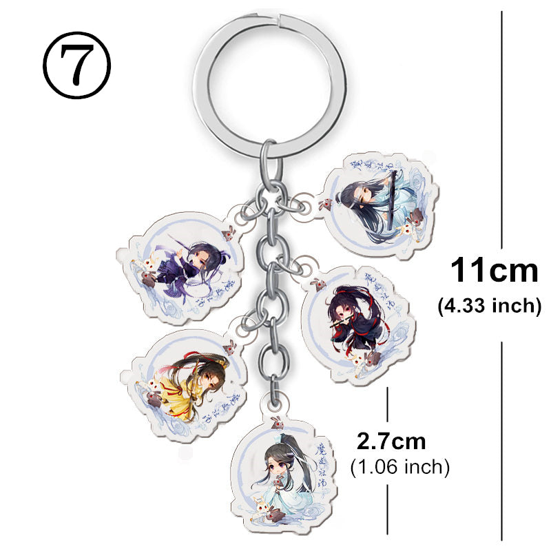 96 Inch Chinese Animation Key Chain Figure Toys Anime Figure Manga Toy Keychain