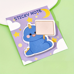 Cartoon Dinosaur Sticky Notes Memo Pad for Office & Students