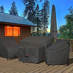 Square Fire Pit Cover & Table Cover Waterproof Heavy Duty