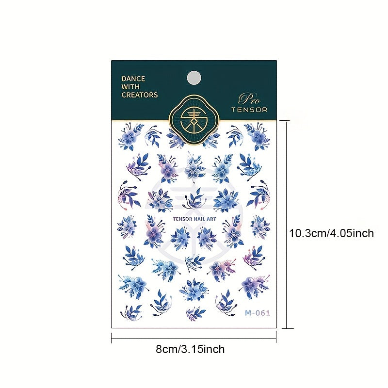 5D Embossed Flower Nail Stickers for Acrylic Nails - Easy Nail Art