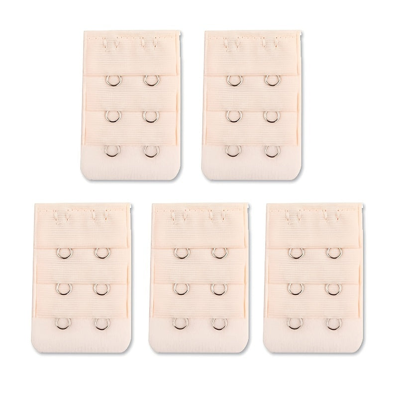 5pcs 2 Hooks Bra Strap Extenders Adjustable Band Buckle Women's Lingerie