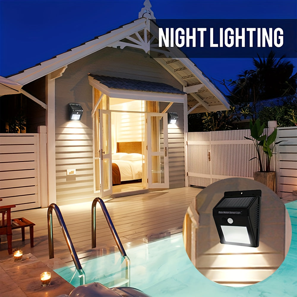 Waterproof Solar Sensor Lights with Remote Control for Outdoor Garden Decor