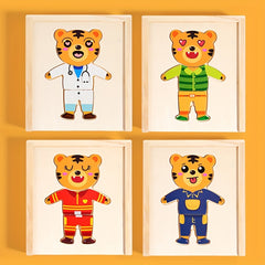 Little Bear Dress Up Game Wooden Toy