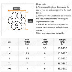 Waterproof Reflective Pet Shoes for Dogs and Cats