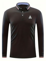 Symbol Print Men's Lightweight Polo Shirt