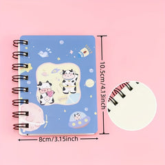 Cartoon Cow Coil Book Mini Spiral Notebook