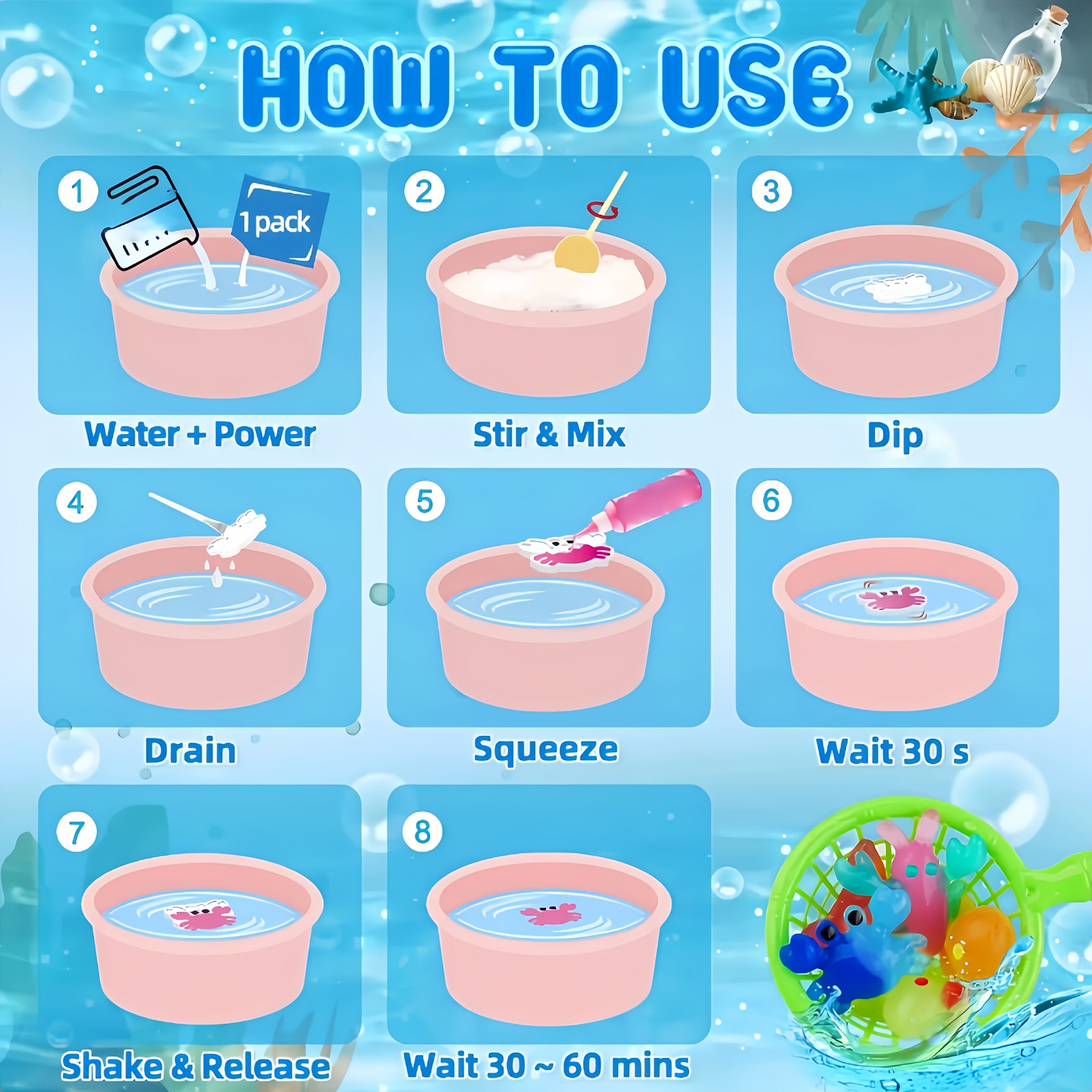 Magic Water Elf Toy Set - DIY Water Baby Craft