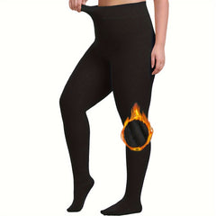  Fleece Lined Winter Warm High Waisted Elastic Tights