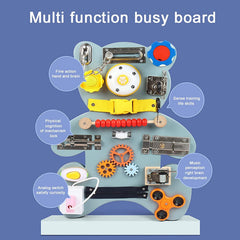 Busy Board Bear Toddler Sensory Toys Motor Skills Activities