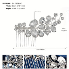 Bridal Hair Comb Rhinestone Insert Comb Wedding Headdress