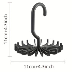 Scarf Belt Clothes Storage Rack Hook 360 Degrees Rotation 20 Claw Scarf Rack