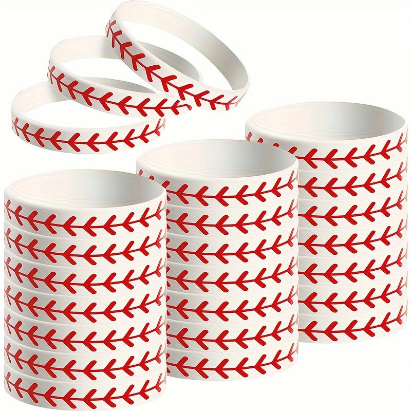 Sporty Softball Silicone Bracelet - Ideal Gift for Fans and Players