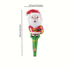 5pcs Cartoon Christmas Aluminum Film Balloon Handheld Stick Decoration Gift