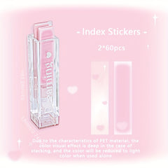 120 Pcs Lip Glaze Index Stickers Gradient Blush Waterproof Stickers Labeling