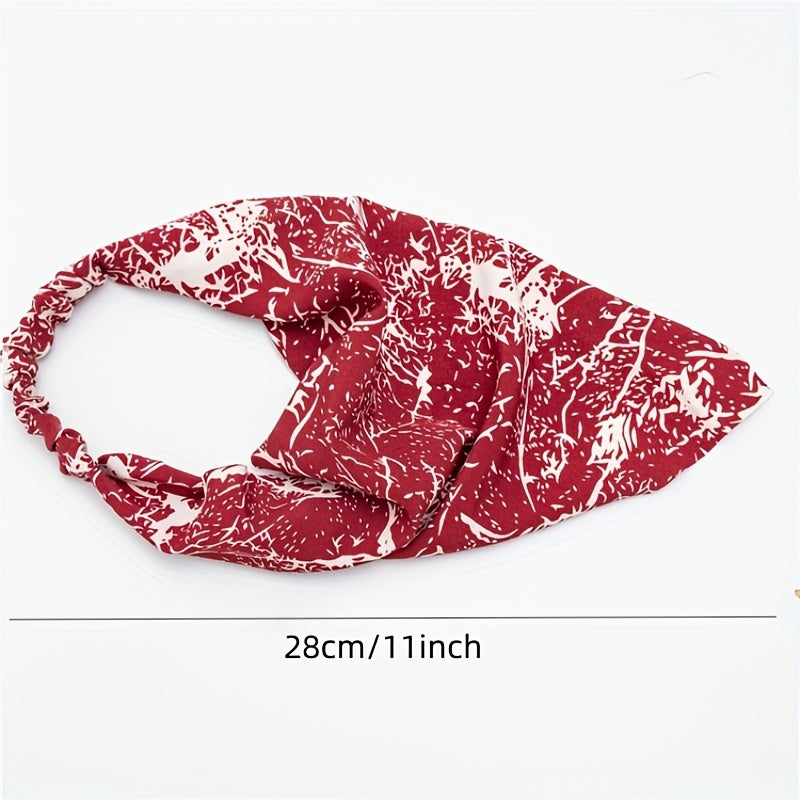 Boho Style Hair Scarf Floral Triangular Scarf Hair Band