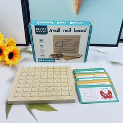 Geometric Pegboard Set for Kids Shape & Number Learning Toy