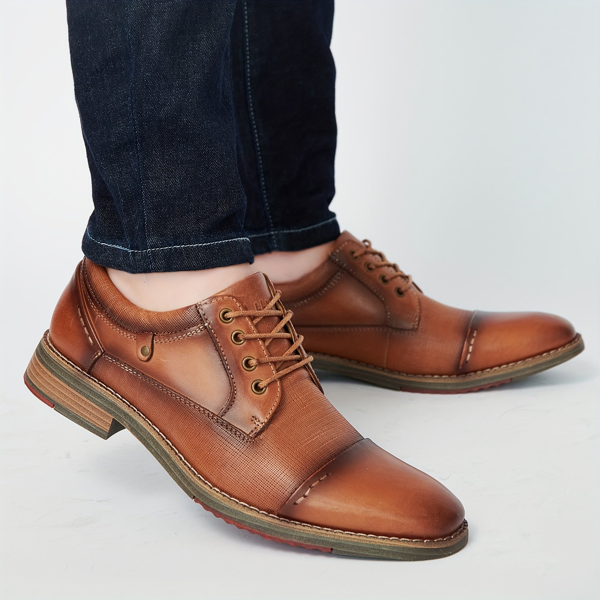 Men's Leather Derby Shoes Wedding Business