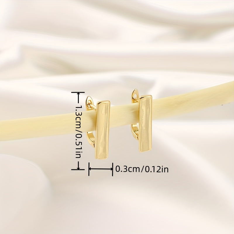 Geometric Glossy Earrings Creative Personality Banquet Party Jewelry