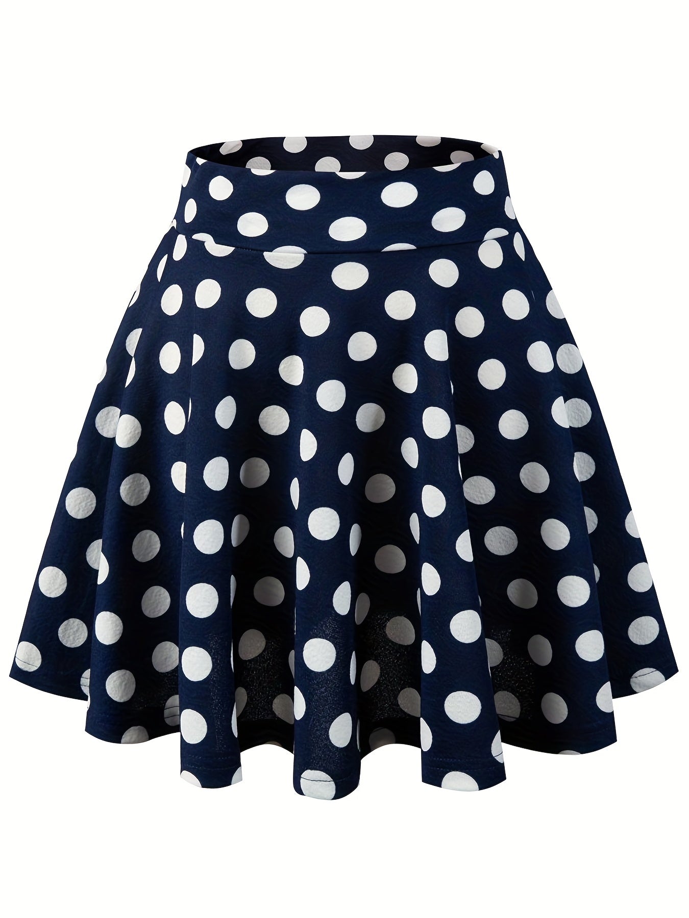 Kpop Polka Dot Skater Skirt Ruffle A Line Mini Skirt