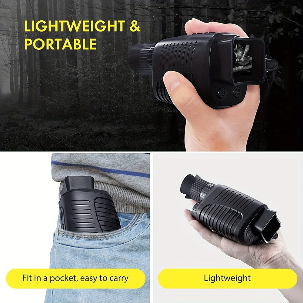 1080p Night Vision Monocular, 7-Speed Infrared, CMOS Star Sensor, Rechargeable