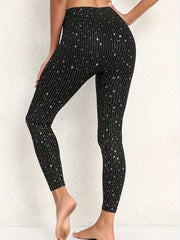 Women's Plus Glitter Star Print Skinny Trousers