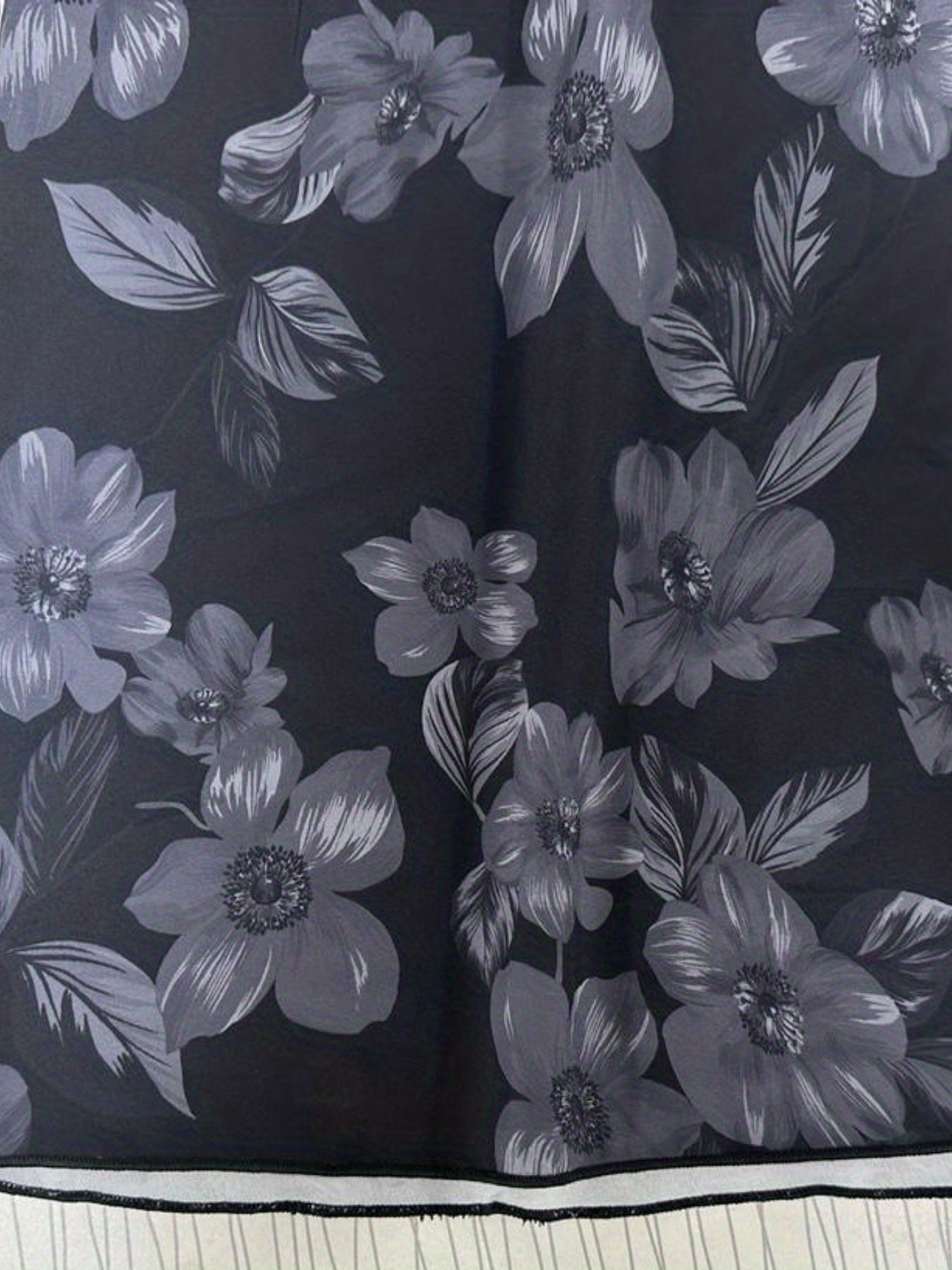  Colorblock Floral Print Lace Dress