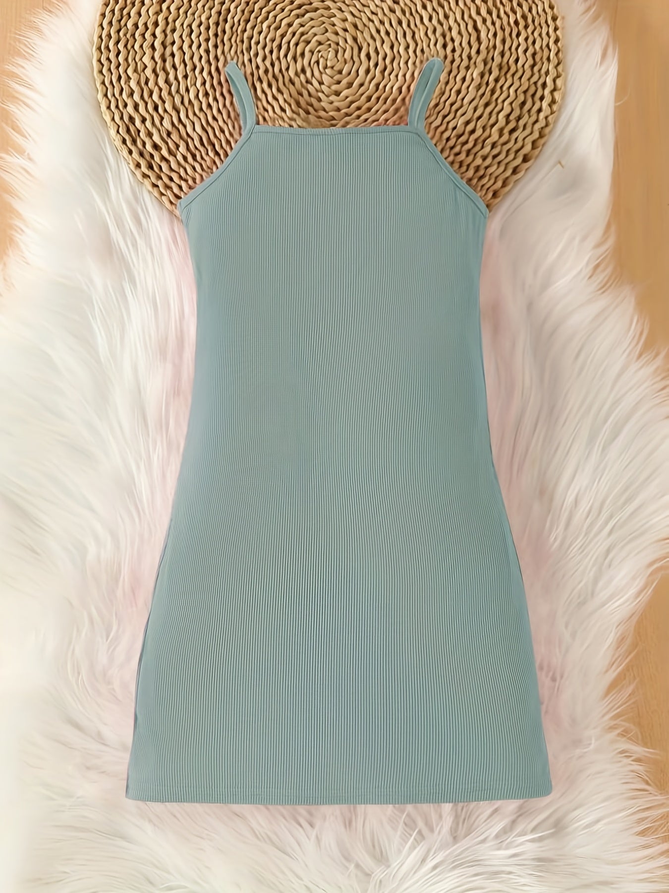 Ribbed Knit ''Mama's Mini'' Bodycon Cami Dress for Summer