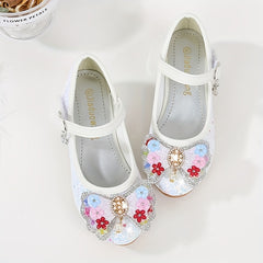 Girls' Cartoon Ballet Shoes With Bow Tie Lightweight Princess Sandals