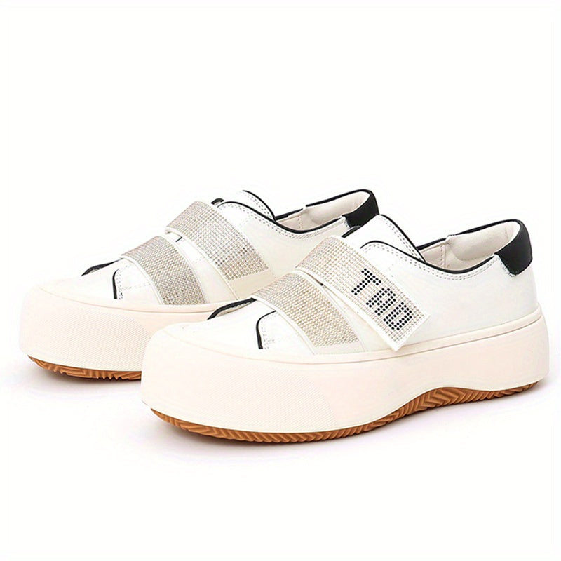 Women's Stylish Thick Bottom Shoes, Versatile Low Top Travel Shoes
