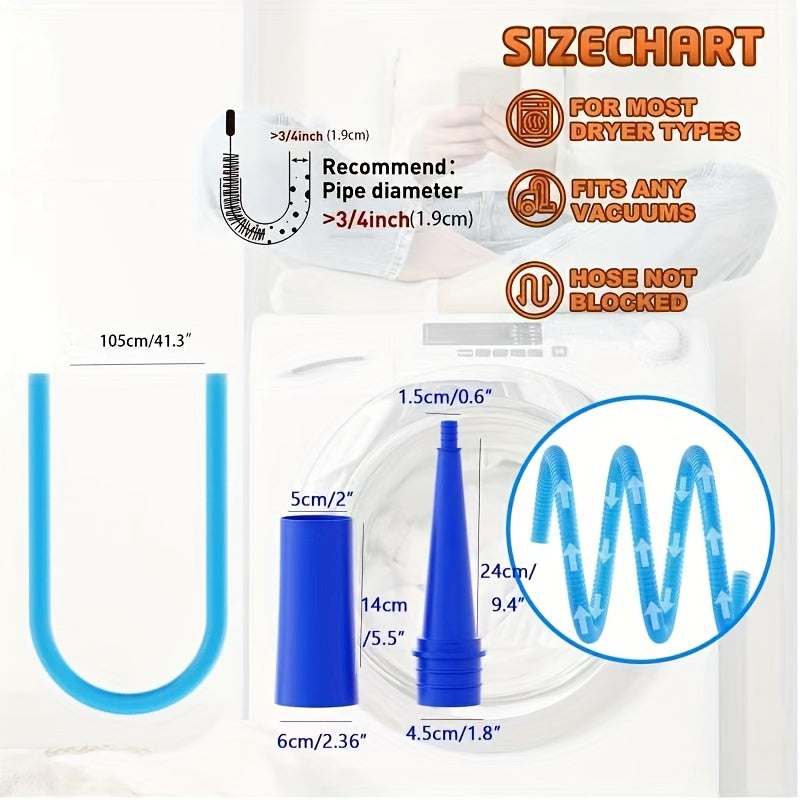 Dryer Vent Cleaner Kit - Power Washer & Vacuum Attachment