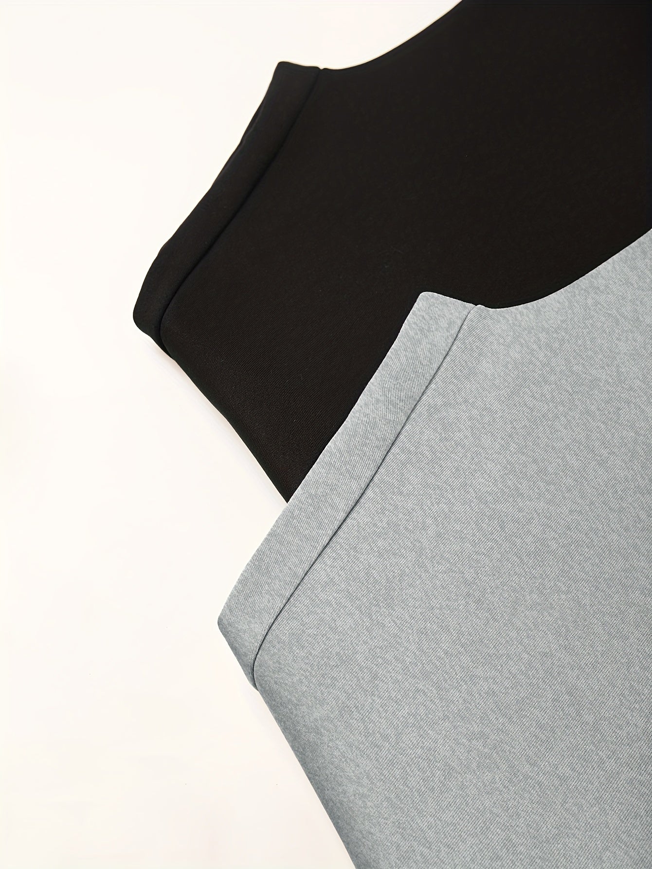 2 Pack Plus Size Sports Pants Women's Plus Elastic Drawstring Jogger Trousers